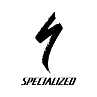 Black stylized 'S' above the word 'Specialized' on a green background.
