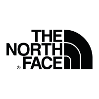 The North Face logo with bold letters and half dome design.
